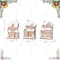 Glitzhome® 5.5" Christmas Resin Gingerbread House Table Decor Set